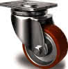 Lenkrolle D.80mm Trgf.180kg PU Platte