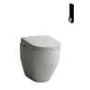 LF CLEANET PRO LITE Spülrandloses Stand-WC m. Dusch-WC Aufsatz, weiß
