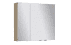 AQ400 LED-Spiegelschrank Mod UN 3 Türen Farbw. 700x804x160mm, K: Weiß GL