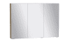 AQ400 Variabler Spiegelschrank 2 Türen H703xB800-1350xT170mm K: WeißGlanz