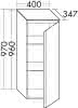 sanibel-Mittelschrank FLEX PLUS UHFG040R rechts 400x970mm Nussbaum S-Line