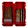 HSS-Metallbohrer-Set RE DHEX Titan 1/4" 19-tlg. in PACKOUT kompatibler Kassette