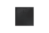 KA DW ALUVIA Mod.3253,900x900x20mm, schwarz matt 100,Invisible Grip,SoLi