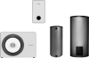BOSCH Luftwärmepumpen-Paket BOPA CS793 AW 12 OR-T, CS5800iAW12E,BH120,WP290,HPF